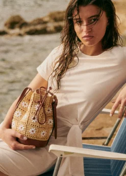 Bourse Mini Farrow Raphia-Sezane Hot