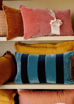 Coussin Rayures Velours - Petit Modèle-Sezane Flash Sale