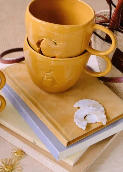 Sézane Maison - Mug Appolline Ocre-Sezane Fashion