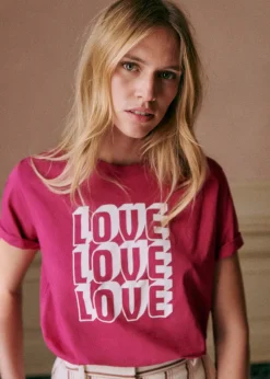 T-Shirt Love Love Love-Sezane Best Sale